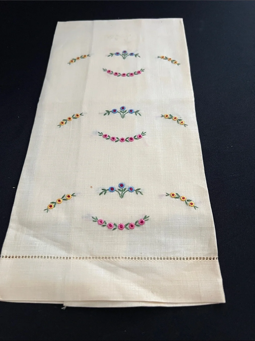 Vintage Linen Tea Towels made in Ireland